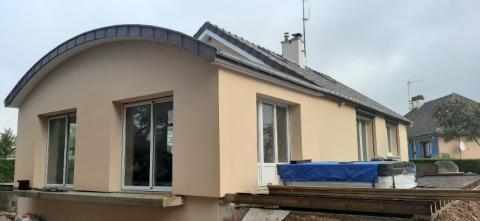 Construction d'une extension par le Cabinet d'Architecte C.T.A (Caroline Thibault Architecte) en Normandie et Picardie