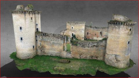 Modélisation 3D du château de la Prune au Pot par Caroline Thibault  Architecte