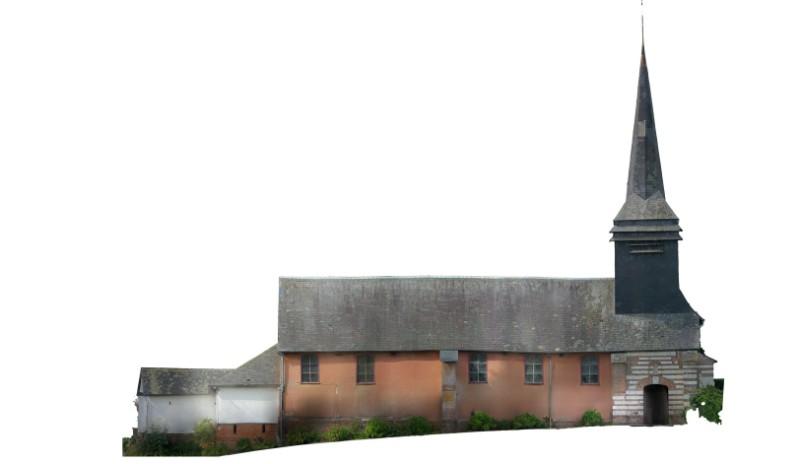 Modélisation 3D numérique de l'église de Saint-Aubin-Rivière 