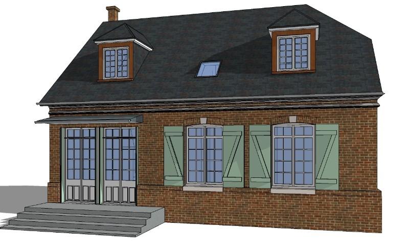 Surélévation avec changement de la pente d'une nouvelle charpente sur une maison