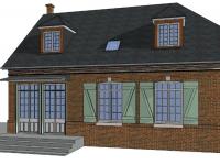 Surélévation avec changement de la pente d'une nouvelle charpente sur une maison Surélévation avec changement de la pente d'une nouvelle charpente sur une maison