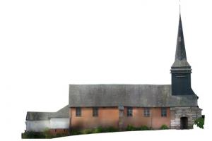 Modélisation 3D numérique de l'église de Saint-Aubin-Rivière 
