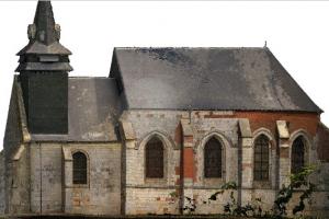 Numérisation extérieure de l’église Saint – Fiacre d’Esclainvillers (Somme) 